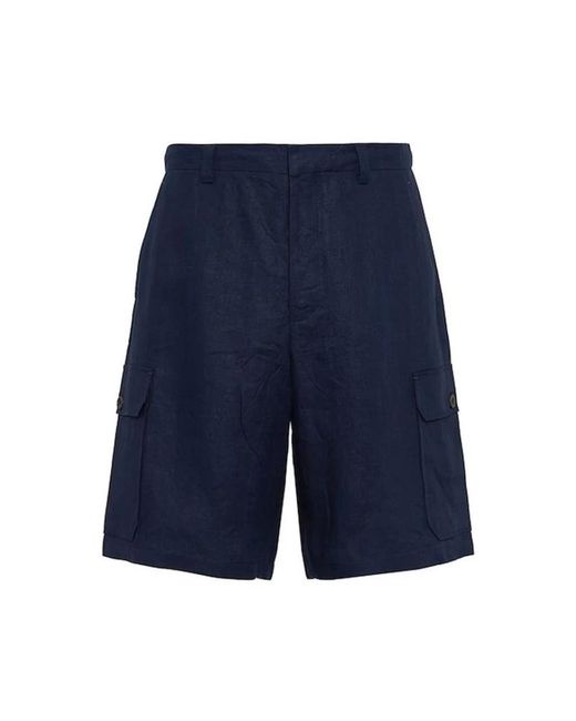 Prada Blue Casual Shorts for men