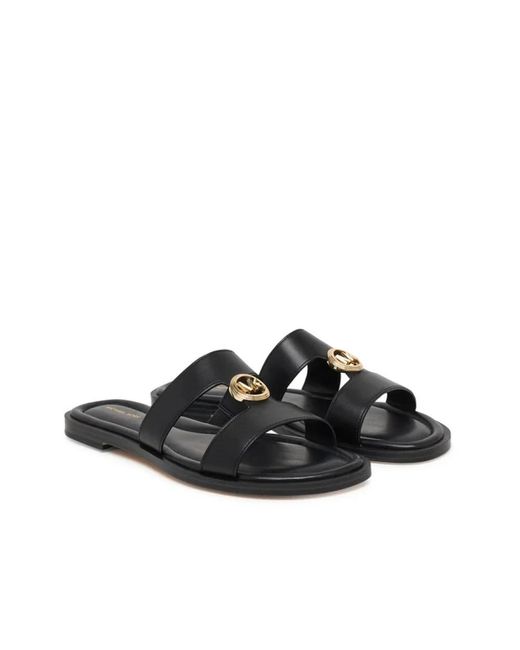 Michael Kors Black Erin Flache Sandale