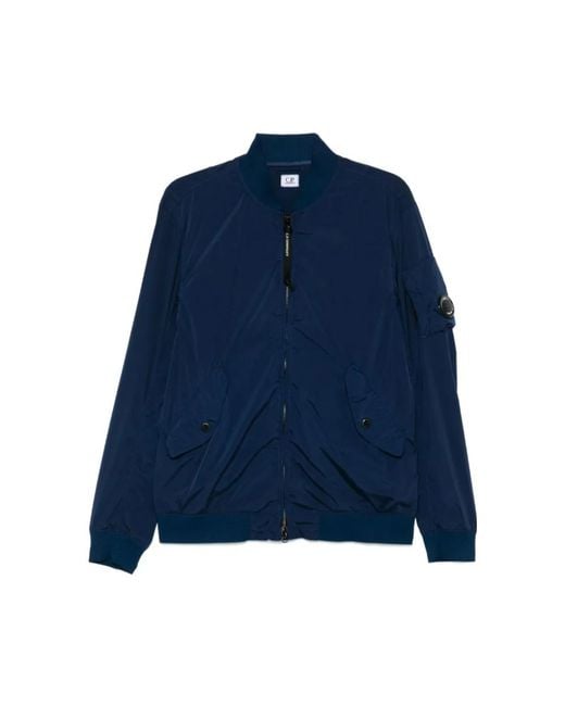 C P Company Blue Bomber Jackets for men