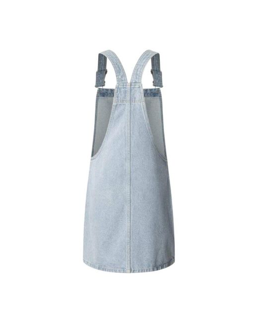 Pepe Jeans Blue Schickes Overall Rock Kleid
