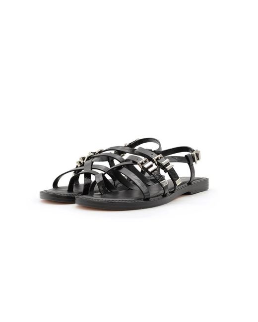 Michael Kors Black Flat Sandals