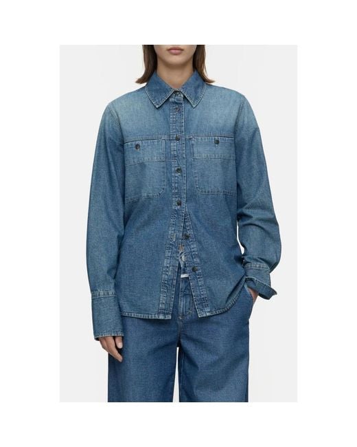 Closed Camisa in het Blue