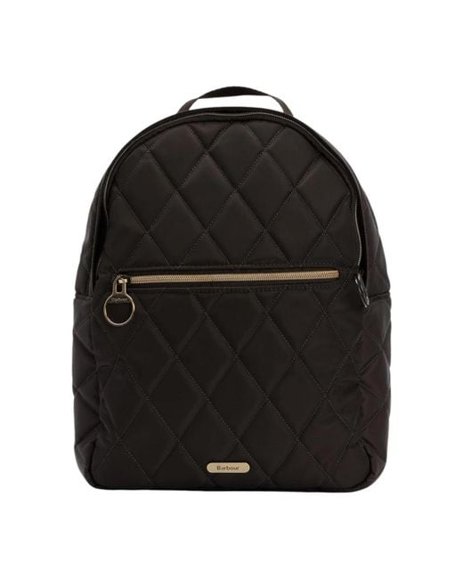 Barbour Black Gepolsterter Moderner Rucksack