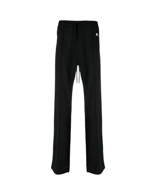 Courreges E Logo-Patch Track Pants in Black für Herren