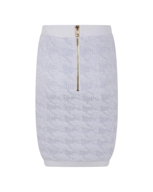 Midi Skirts Balmain de color Blue