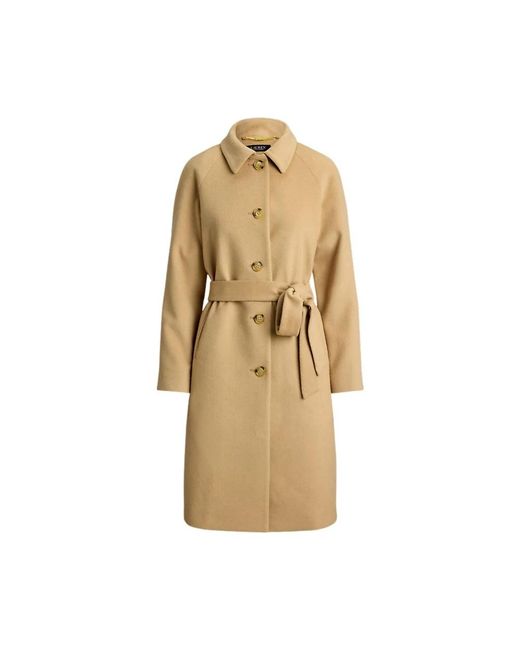 Ralph Lauren Natural Belted Coats