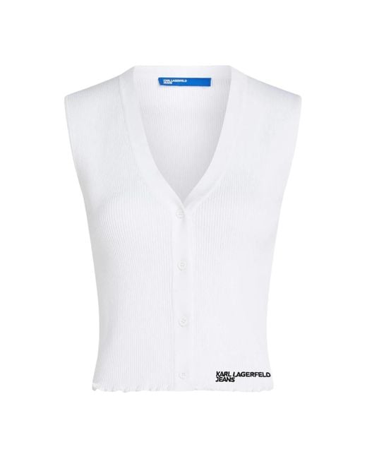 Cardigans Karl Lagerfeld de color White