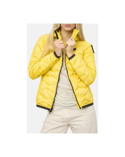 Down Jackets Blauer de color Yellow