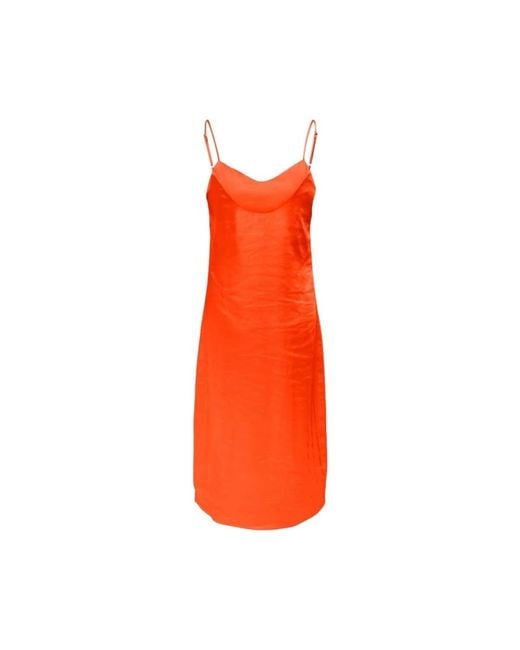 ONLY Orange Midi Dresses