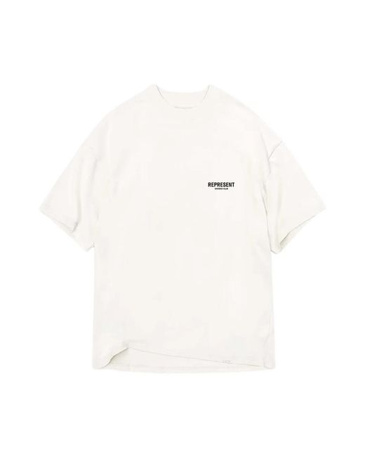Represent Tops ,Wit ,Katoen Owners Club T-Shirt in het White voor heren