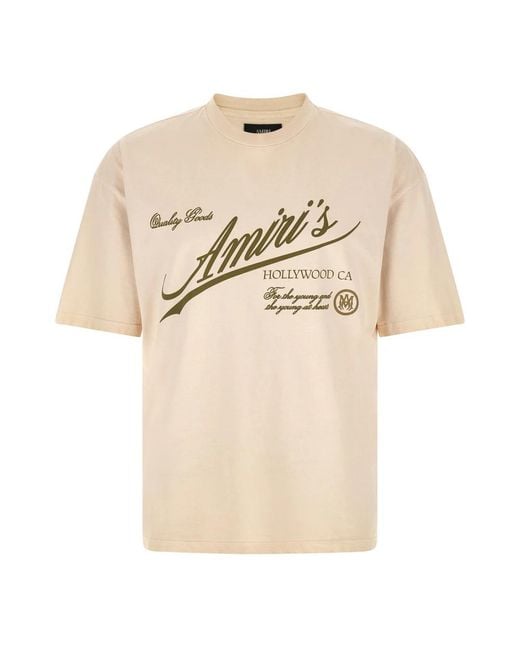 Amiri Natural T-Shirts for men
