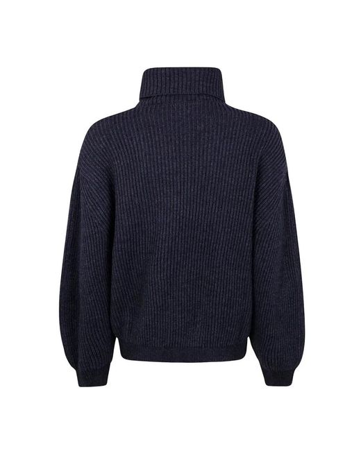 Semicouture Blue Turtlenecks