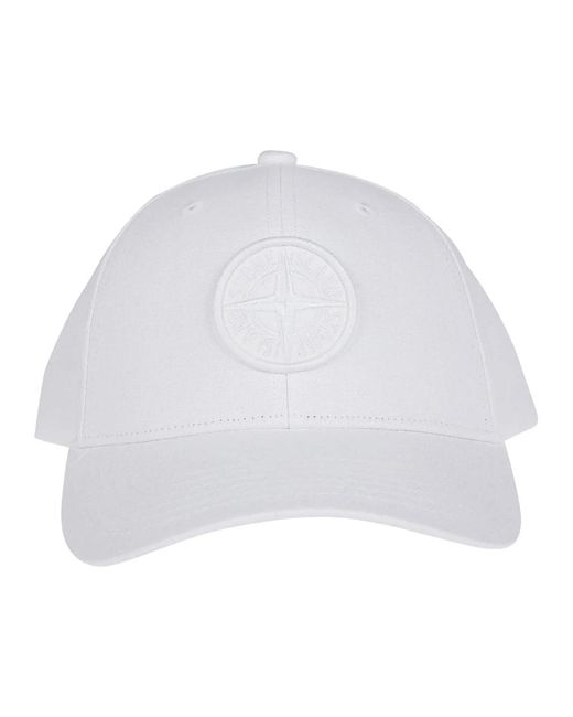 Accessories > hats > caps Stone Island pour homme en coloris White