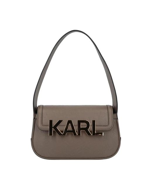 Karl Lagerfeld Brown Shoulder Bags