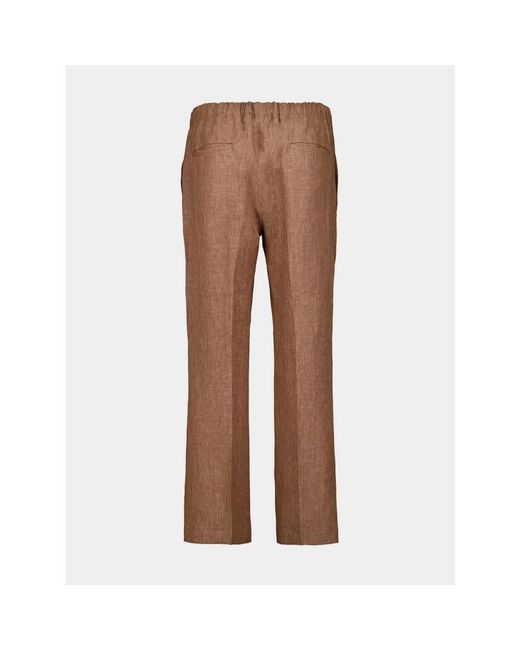 Piacenza 1733 Brown Straight Trousers for men
