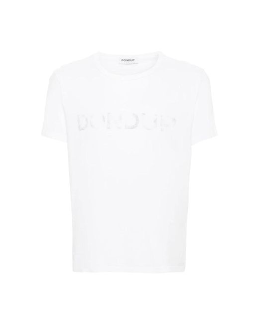 Dondup Weiße t-shirts und polos in White für Herren