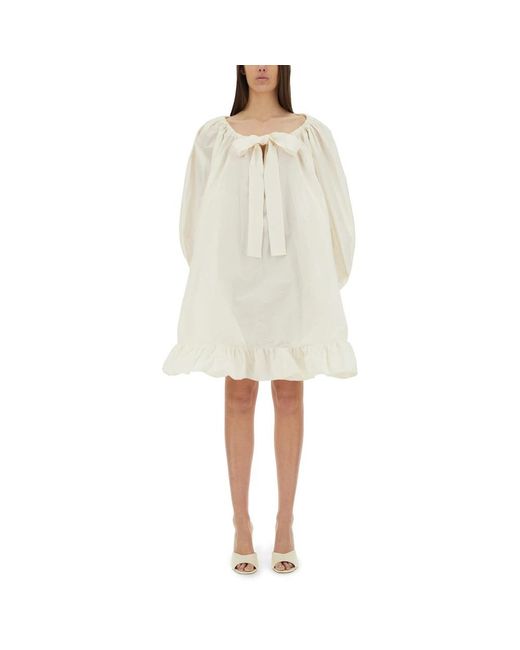 Patou White Short Dresses