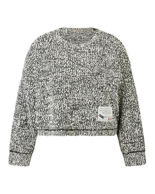Le Comte Ronde Hals Gebreid in het Gray