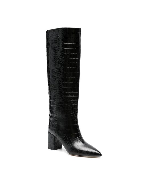 Paris Texas Black Heeled Boots