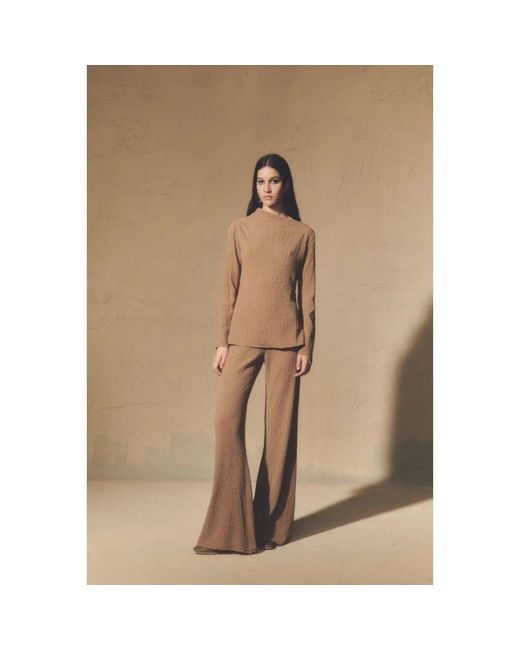 Long Sleeve Tops Cortana de color Brown