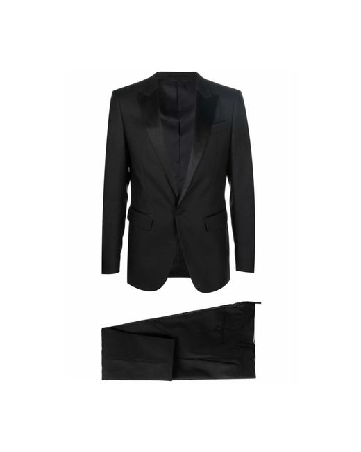 DSquared² Black Single Breasted Suits for men