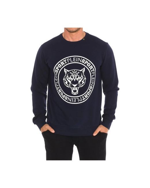 Philipp Plein Rundhals-sweatshirt mit markendruck in Blue für Herren