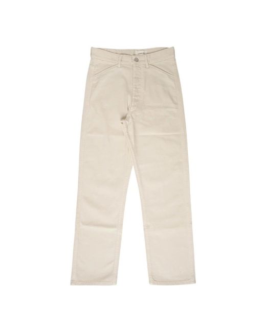 Lemaire Natural Straight Trousers for men