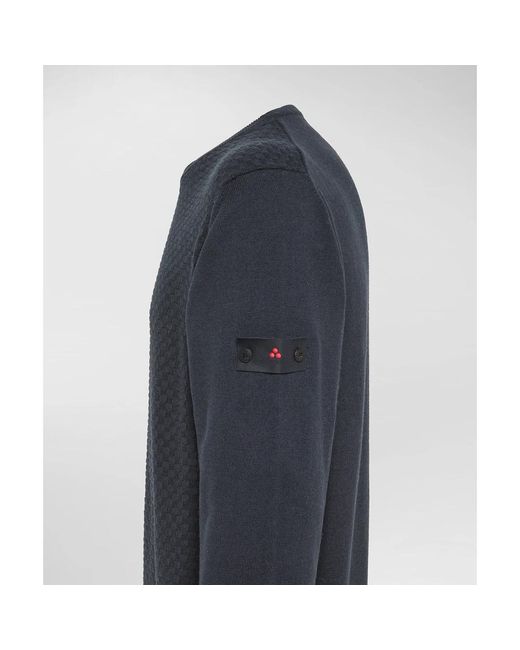 Peuterey Blue Round-Neck Knitwear for men