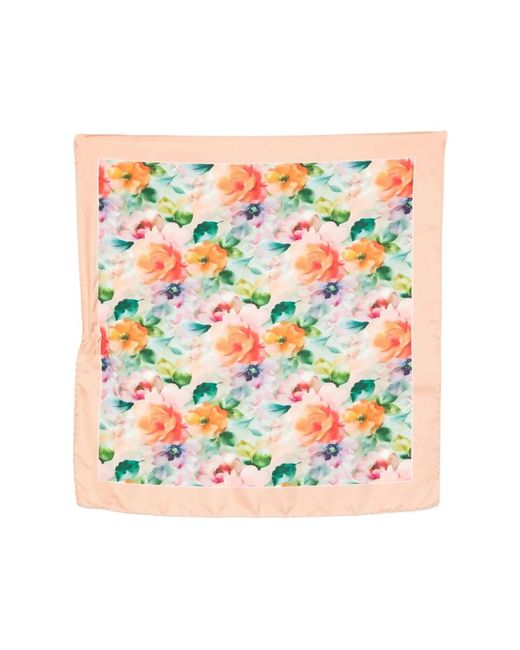 D'Aniello White Silky Scarves