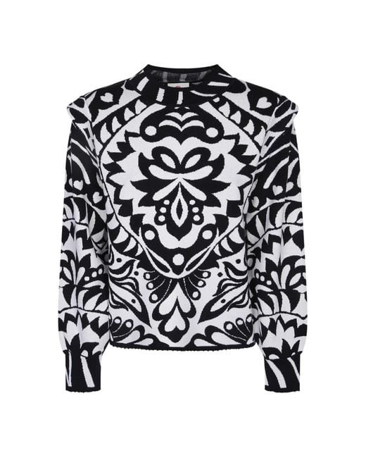 Farm Rio Black Round-Neck Knitwear