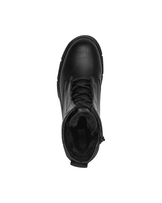 S.oliver Black Lace-Up Boots