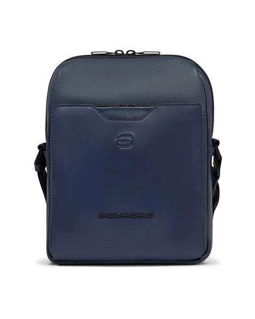 Piquadro Blue Cross Body Messenger for men