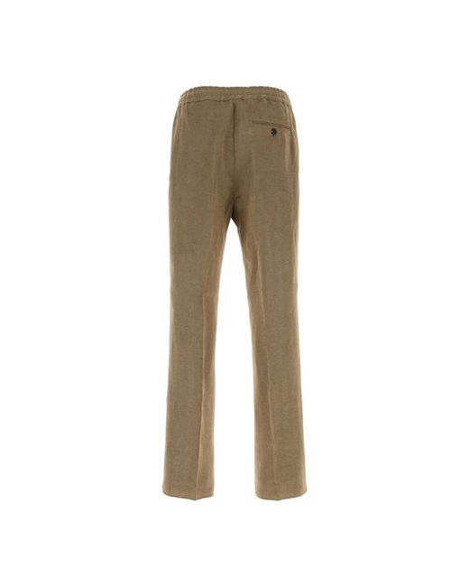 Ferragamo Natural Straight Trousers for men