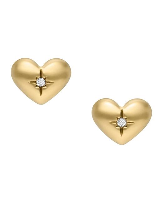 Earrings Fossil en coloris Metallic