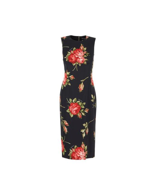 Dolce & Gabbana Red Midi Dresses