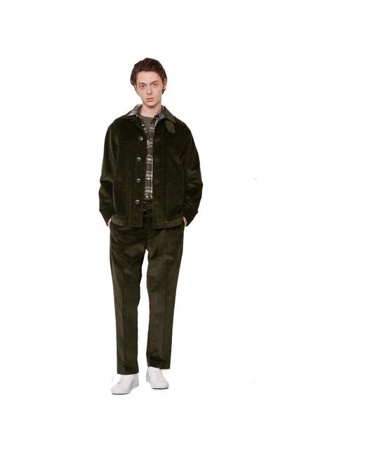 Officine Generale Green Winter Jackets for men