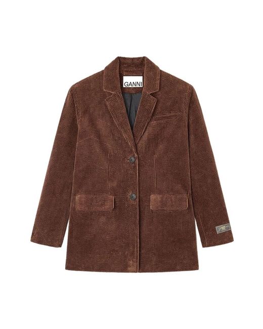 Ganni Brown Blazers