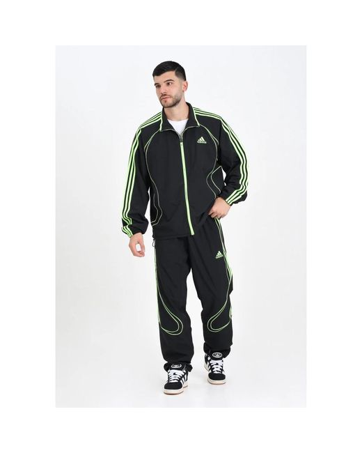 Adidas Originals Wide Trousers in het Black voor heren