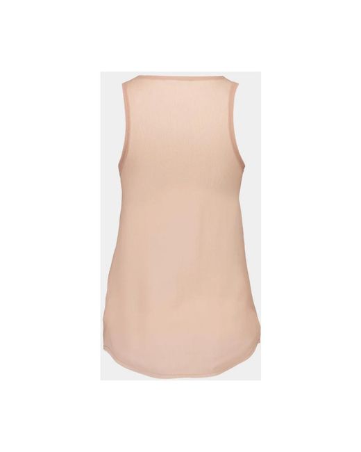 Balmain Pink Sleeveless Tops