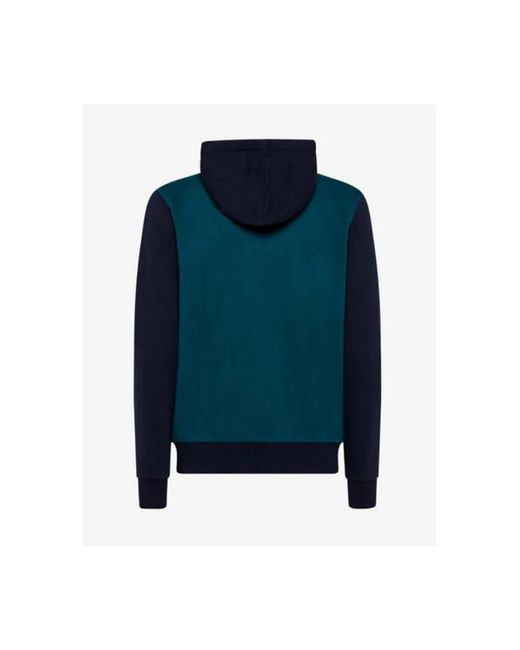 Sun 68 Hoodies & Sweatvesten ,Blauw ,Katoen Blauwe Hoodie Sweater Met Rits En Lange Mouwen in het Blue voor heren