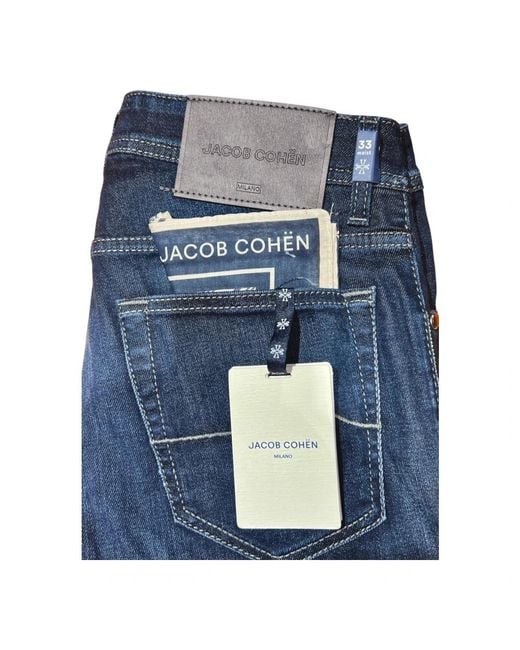 Jacob Cohen Blue Straight Fit Jeans for men
