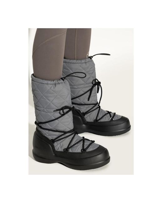 Moon Boot Black Schneestiefel Mezzaluna Quilted