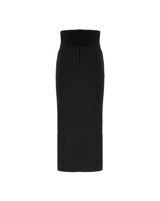 Dolce & Gabbana Black Maxi Skirts