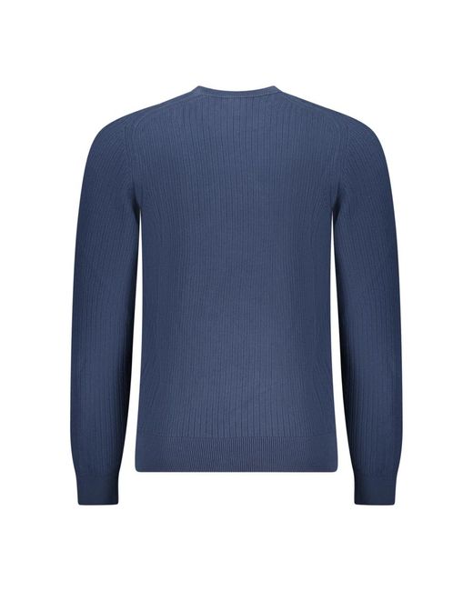 Boss Blue Round-Neck Knitwear for men