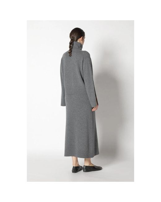 SMINFINITY Gray Midi Skirts