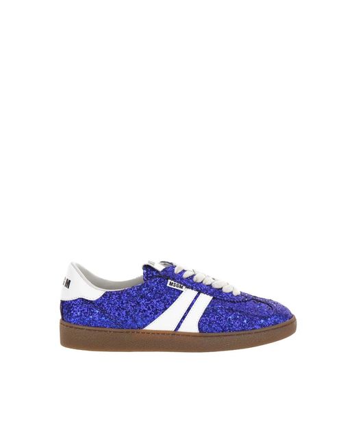 MSGM Retro Sneakers in het Blue