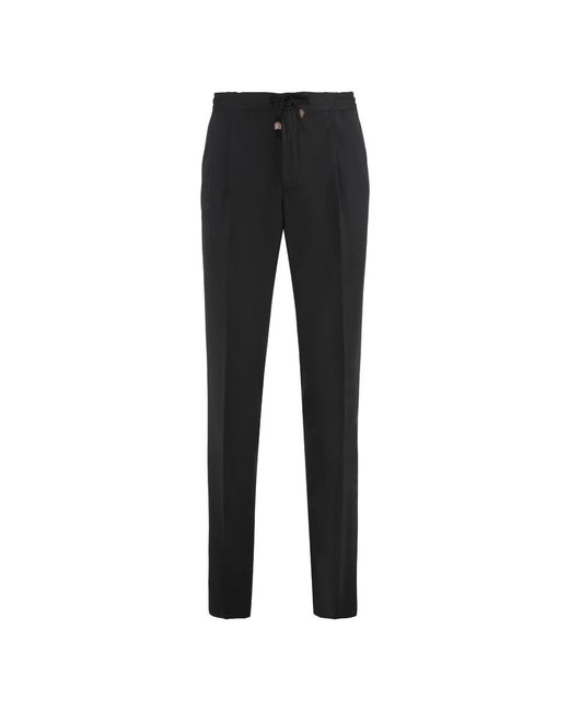 Slowear Black Slim-Fit Trousers for men