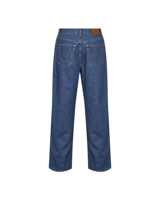 Bottega Veneta Blue Straight Jeans for men