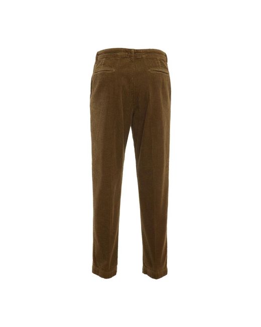 Straight Trousers Massimo Alba de color Brown