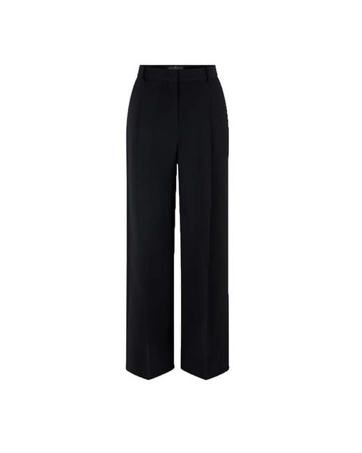 Ermanno Scervino Black Wide Trousers